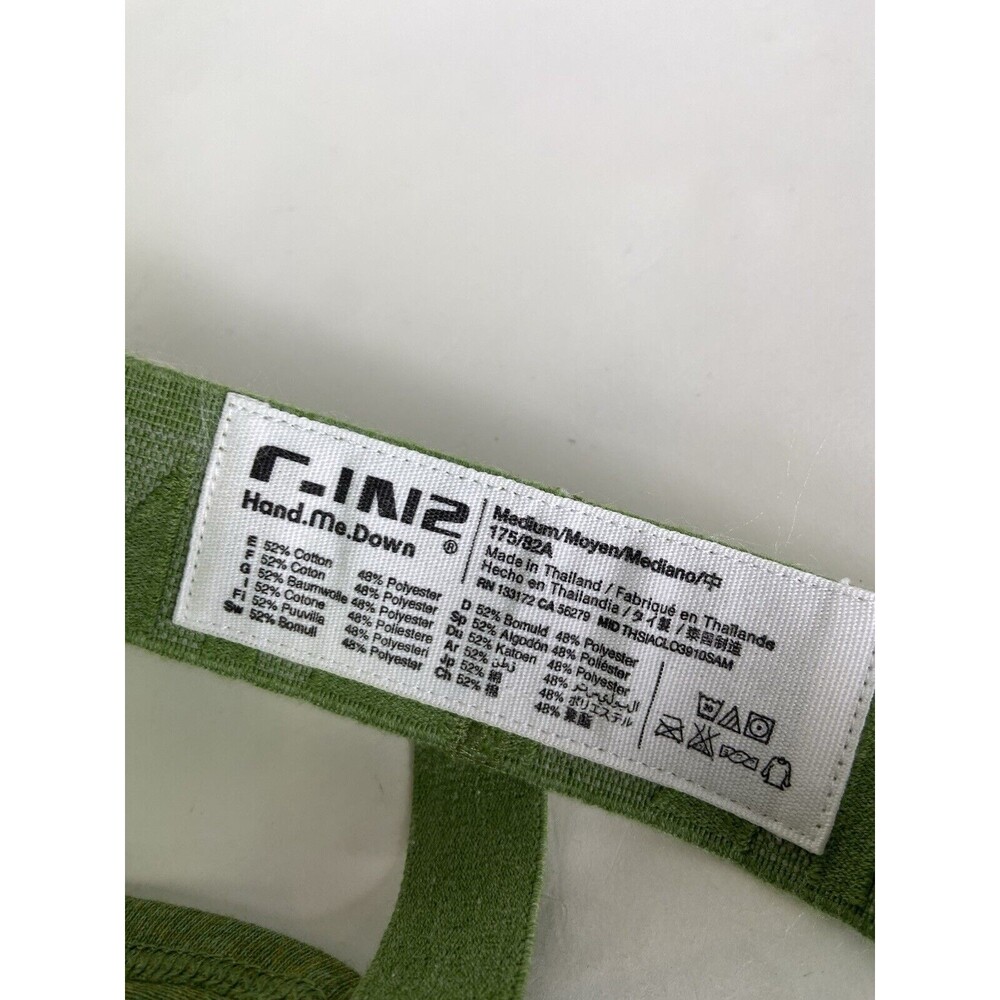 C-IN2 Hand Me Down Jock Strap Underwear Lacinato Green Striped Mens Size M - Picture 5 of 5